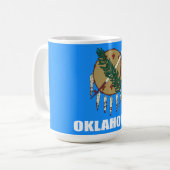 Flagge Oklahomas Kaffeetasse (Vorderseite Links)