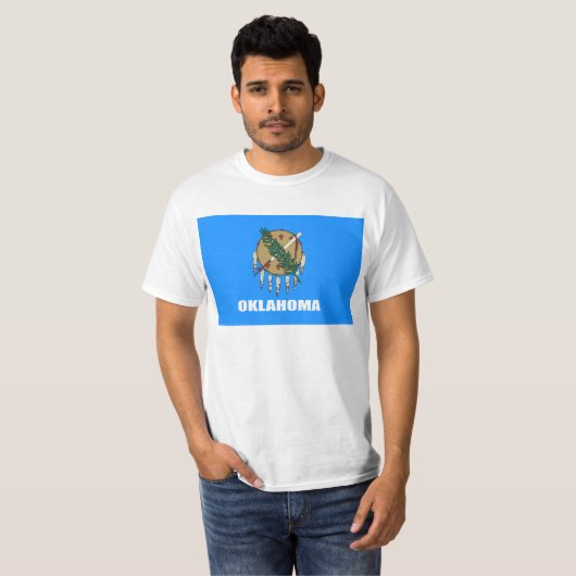 Flagge Oklahomas T-Shirt (Vorne ganz)