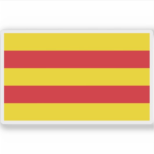 Flagge Oldenburgs, Deutschland Aufkleber (Vorderseite)
