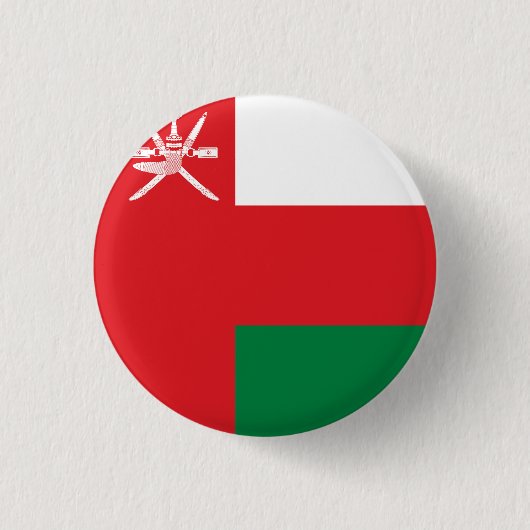 Flagge Oman Button (Vorderseite)