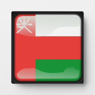 Flagge Oman Fotoplatte