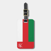Flagge Oman Gepäckanhänger (Vorderseite vertikal)