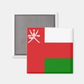 Flagge Oman Magnet (Vorderseite/Rückseite)