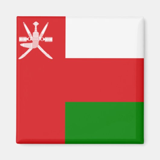 Flagge Oman Magnet (Vorne)