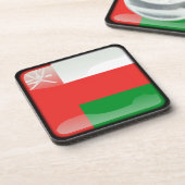 Flagge Oman Untersetzer (Linke Seite)