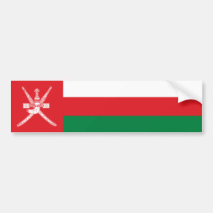 Flagge Omans Autoaufkleber