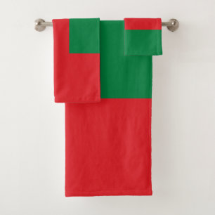 Flagge Omans Badhandtuch Set