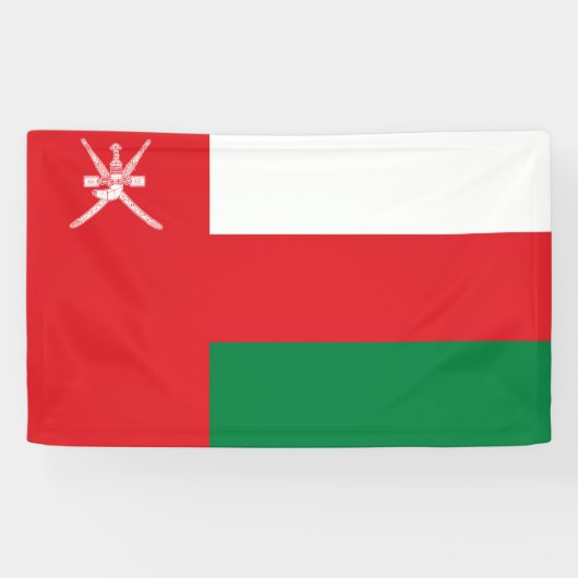 Flagge Omans Banner (Horizontal)