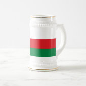 Flagge Omans Bierglas (VorderseiteRechts)