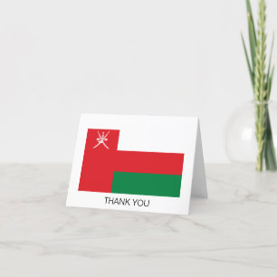 Flagge Omans Dankeskarte