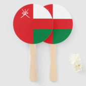 Flagge Omans Fächer (Vorne und Hinten)