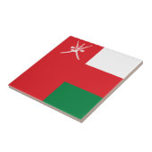 Flagge Omans Fliese (Seite)