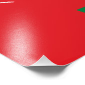 Flagge Omans Fotodruck (Ecke)