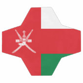Flagge Omans Fußball (Flach)