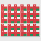 Flagge Omans Geschenkpapier (Flach)
