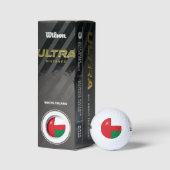 Flagge Omans Golfball (Verpackungen)