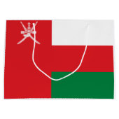 Flagge Omans Große Geschenktüte (Vorderseite)