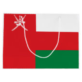 Flagge Omans Große Geschenktüte (Rückseite)