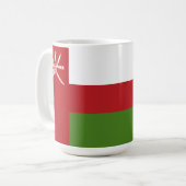 Flagge Omans Kaffeetasse (Vorderseite Links)