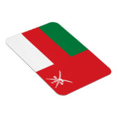 Flagge Omans Magnet (Rechte Seite)