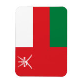 Flagge Omans Magnet (Vertikal)