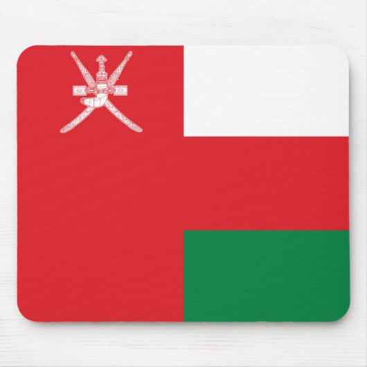 Flagge Omans Mousepad (Vorne)