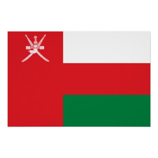 Flagge Omans Poster (Vorderseite)