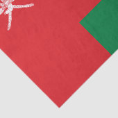 Flagge Omans Seidenpapier (Ausschnitt)