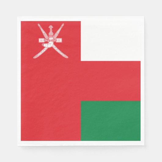 Flagge Omans Serviette (Vorderseite)