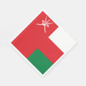 Flagge Omans Serviette (Ecke)