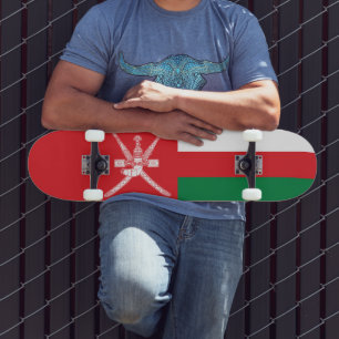 Flagge Omans Skateboard