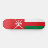 Flagge Omans Skateboard (Horizontal)