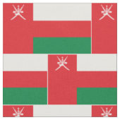 Flagge Omans Stoff (Nahaufnahme)