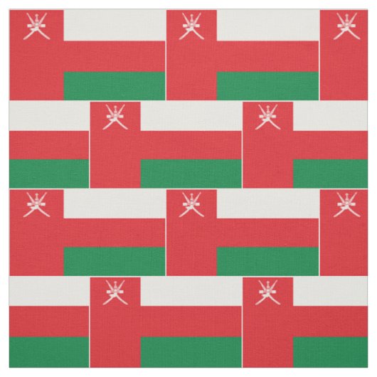 Flagge Omans Stoff (Muster)