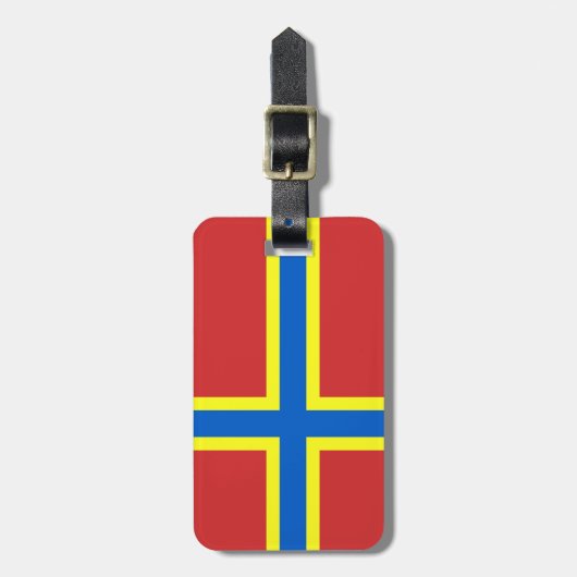 Flagge Orkney Gepäckmarke Gepäckanhänger (Vorderseite vertikal)