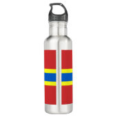 Flagge Orkney Wasserflasche aus Edelstahl Edelstahlflasche (Rückseite)