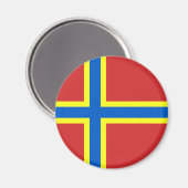 Flagge Orkneys Magnet (Vorderseite/Rückseite)