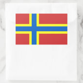 Flagge Orkneys Rechteckiger Aufkleber (Tasche)