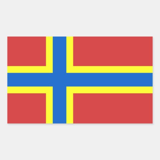 Flagge Orkneys Rechteckiger Aufkleber (Vorderseite)