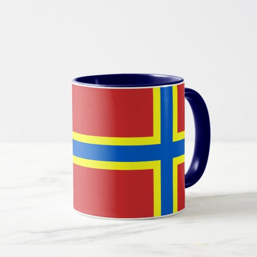Flagge Orkneys Tasse (VorderseiteRechts)