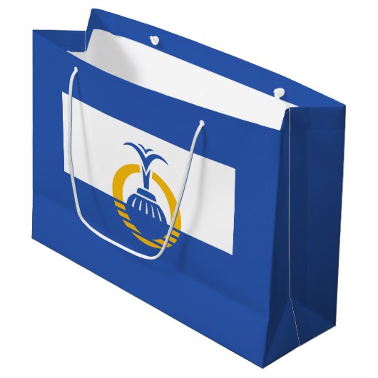 Flagge Orlandos, Florida Große Geschenktüte (Vorderseite Schrägansicht)