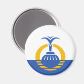 Flagge Orlandos, Florida Magnet (Vorderseite/Rückseite)