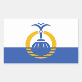 Flagge Orlandos, Florida Rechteckiger Aufkleber (Vorderseite)