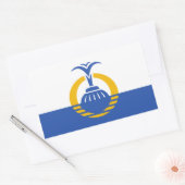 Flagge Orlandos, Florida Rechteckiger Aufkleber (Umschlag)