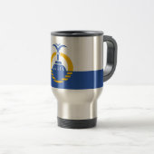 Flagge Orlandos, Florida Reisebecher (VorderseiteRechts)