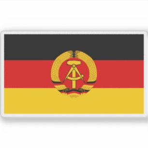 Flagge Ostdeutschlands - DDR (1959-1990) Aufkleber