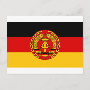 Flagge Ostdeutschlands - DDR (DDR) - NVA Postkarte