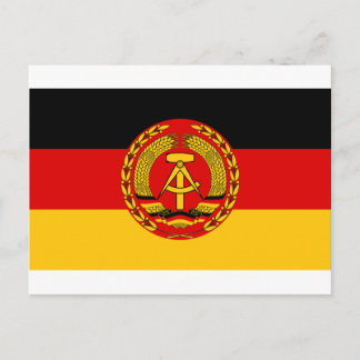 Flagge Ostdeutschlands - DDR (DDR) - NVA Postkarte