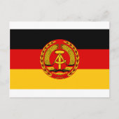 Flagge Ostdeutschlands - DDR (DDR) - NVA Postkarte (Vorderseite)