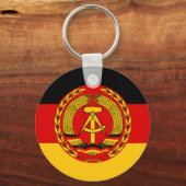 Flagge Ostdeutschlands - DDR (DDR) - NVA Schlüsselanhänger (Vorderseite)